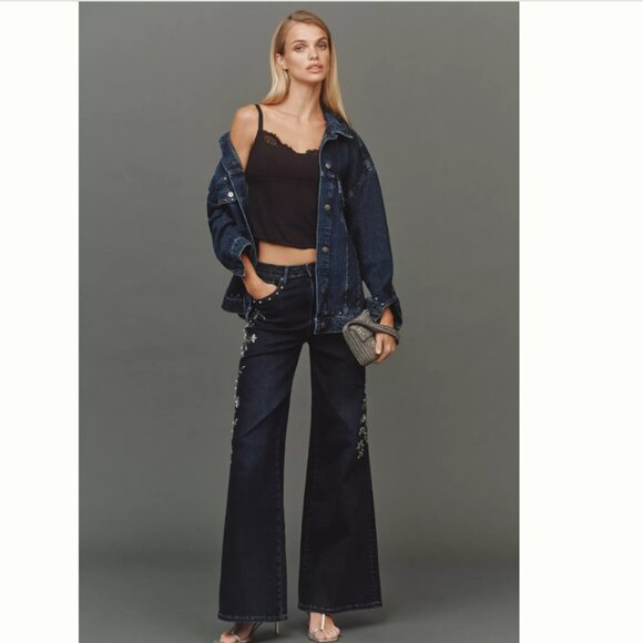 DRIFTWOOD JEANS Dark Wash Penelope X Gilded Garden Jeans 2512 8M4 - Picture 9 of 12